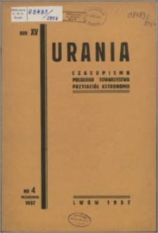 Urania 1937, R. 15 nr 4 (56)