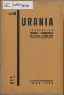 Urania 1938, R. 16 nr 1 (58)
