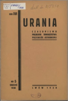 Urania 1938, R. 16 nr 5 (62)