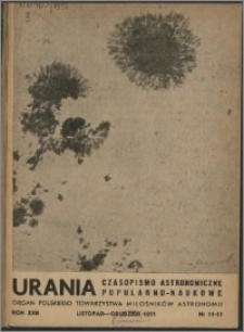 Urania 1951, R. 22 nr 11/12