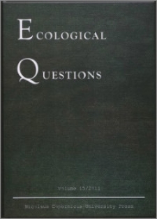 Ecological Questions Vol. 15 (2011)