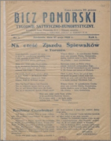 Bicz Pomorski : tygodnik satyryczno-humorystyczny 1928, R. 1 nr 1