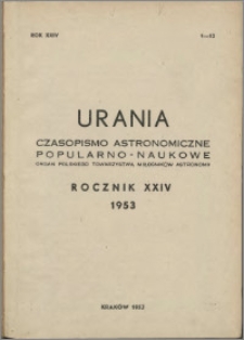 Urania 1953, R. 24 nr 1