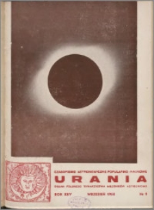 Urania 1954, R. 25 nr 9