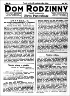 Dom Rodzinny : dodatek tygodniowy Słowa Pomorskiego, 1930.10.17 R. 6 nr 42