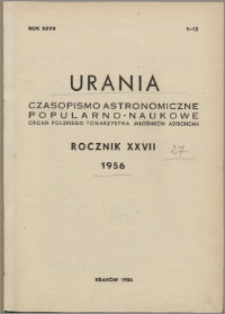 Urania 1956, R. 27 nr 1