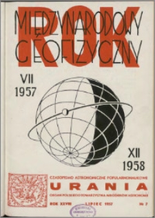 Urania 1957, R. 28 nr 7