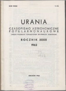 Urania 1962, R. 33 nr 1