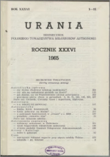 Urania 1965, R. 36 nr 1