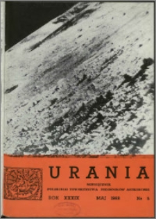 Urania 1968, R. 39 nr 5