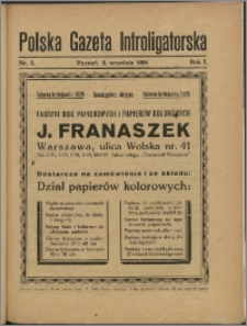 Polska Gazeta Introligatorska 1928, R. 1 nr 3
