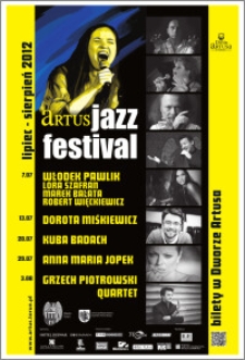 Artus Jazz Festival : lipiec - sierpień 2012 : [afisz-2]