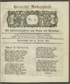 Thornische Wochenschrift 1825, Nro. 5