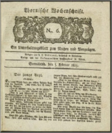 Thornische Wochenschrift 1825, Nro. 6 + Beilage