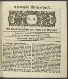 Thornische Wochenschrift 1825, Nro. 28 + Beilage