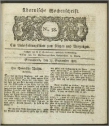 Thornische Wochenschrift 1825, Nro. 38