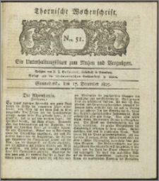Thornische Wochenschrift 1825, Nro. 51
