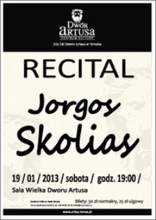 Recital Jorgos Skolias : 19/01/2013