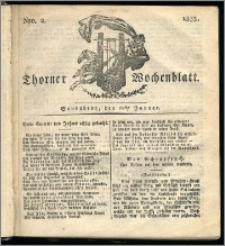 Thorner Wochenblatt 1835, Nro. 2 + Beilage