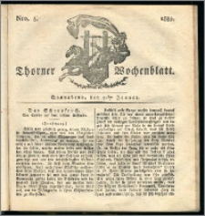 Thorner Wochenblatt 1835, Nro. 5 + Beilage