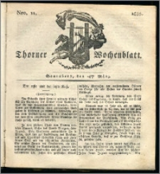 Thorner Wochenblatt 1835, Nro. 11 + Beilage