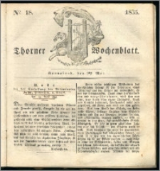 Thorner Wochenblatt 1835, Nro. 18 + Beilage, Zweite Beilage