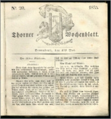 Thorner Wochenblatt 1835, Nro. 20 + Beilage, Zweite Beilage