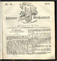 Thorner Wochenblatt 1835, Nro. 24 + Beilage, Zweite Beilage