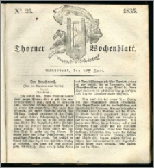 Thorner Wochenblatt 1835, Nro. 25 + Beilage, Zweite Beilage