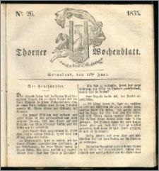 Thorner Wochenblatt 1835, Nro. 26 + Beilage, Zweite Beilage