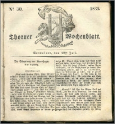 Thorner Wochenblatt 1835, Nro. 30 + Beilage, Zweite Beilage