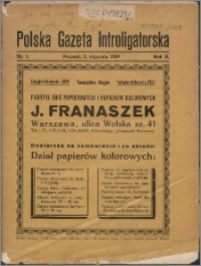 Polska Gazeta Introligatorska 1929, R. 2 nr 1