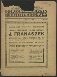 Polska Gazeta Introligatorska 1930, R. 3 nr 1