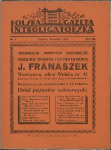 Polska Gazeta Introligatorska 1930, R. 3 nr 4