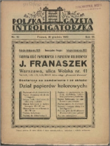 Polska Gazeta Introligatorska 1930, R. 3 nr 12