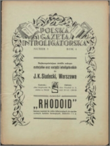 Polska Gazeta Introligatorska 1931, R. 4 nr 5