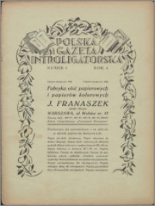 Polska Gazeta Introligatorska 1931, R. 4 nr 6