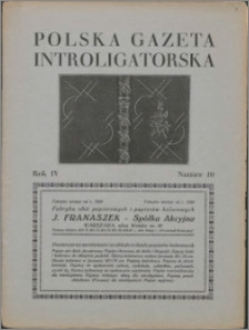 Polska Gazeta Introligatorska 1931, R. 4 nr 10