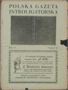Polska Gazeta Introligatorska 1931, R. 4 nr 11