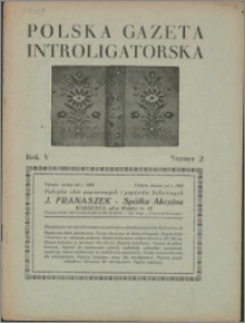 Polska Gazeta Introligatorska 1932, R. 5 nr 2
