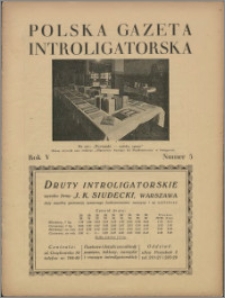 Polska Gazeta Introligatorska 1932, R. 5 nr 5