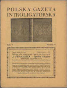 Polska Gazeta Introligatorska 1932, R. 5 nr 6