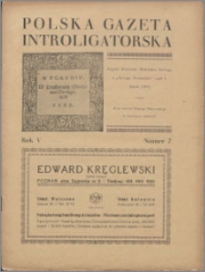 Polska Gazeta Introligatorska 1932, R. 5 nr 7