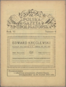 Polska Gazeta Introligatorska 1933, R. 6 nr 6