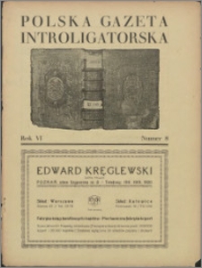 Polska Gazeta Introligatorska 1933, R. 6 nr 8
