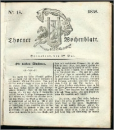 Thorner Wochenblatt 1838, Nro. 18 + Beilage, Thorner wöchentliche Zeitung