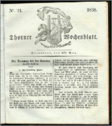 Thorner Wochenblatt 1838, Nro. 21 + Beilage, Thorner wöchentliche Zeitung