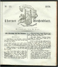 Thorner Wochenblatt 1838, Nro. 22 + Beilage, Thorner wöchentliche Zeitung