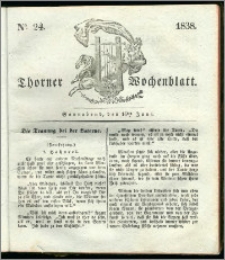 Thorner Wochenblatt 1838, Nro. 24 + Beilage, Thorner wöchentliche Zeitung