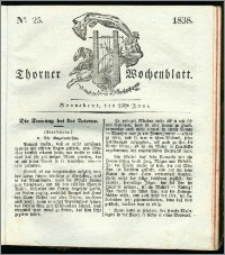 Thorner Wochenblatt 1838, Nro. 25 + Beilage, Thorner wöchentliche Zeitung